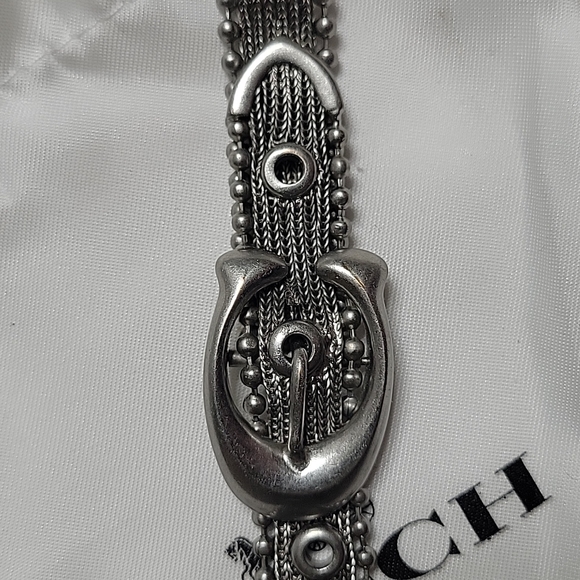 EUC- Coach Mesh Bracelet-Silver - Picture 2 of 5